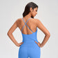 Wholesale elastic open-back tank top