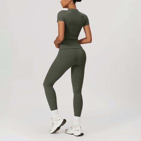 Wholesale Skinny Short Sleeve Yoga Top | Wonderxfans bulk activewear