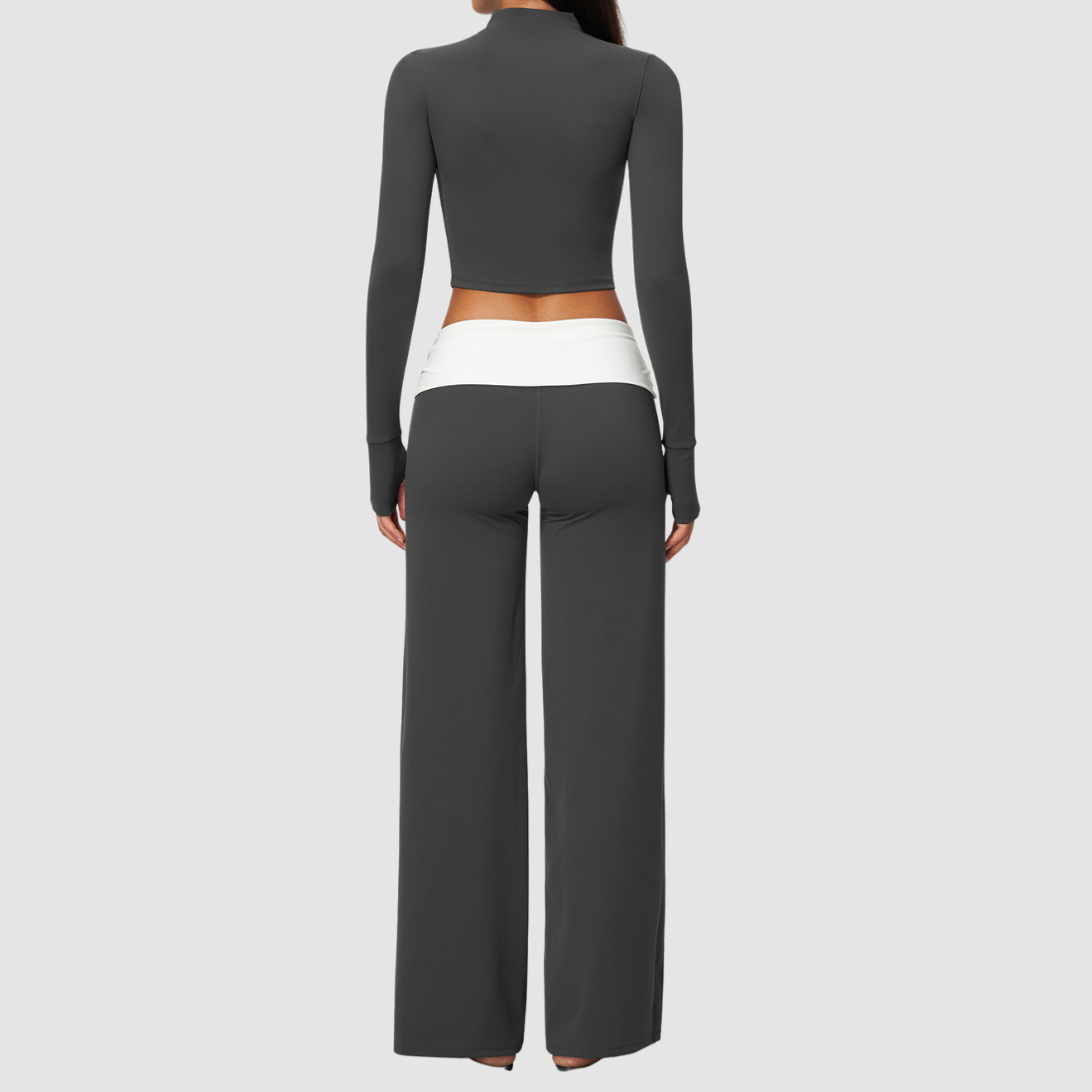 Wholesale Women’s 3-Piece Zip Jacket, Sports Bra & Wide-Leg Yoga Pants Set