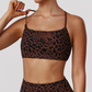 Wholesale leopard print sports bra
