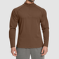 Wholesale Men's Half-Zip Mock Neck Long Sleeve Athletic Top – Moisture-Wicking Gym Fitness Training Shirt