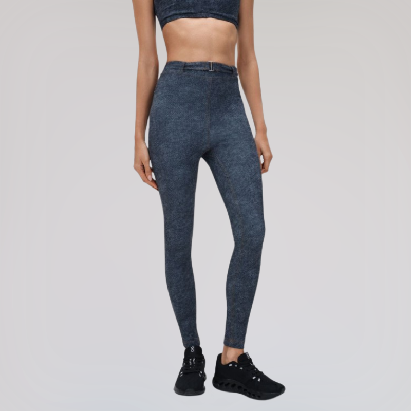 Wholesale denim-style high-waisted leggings