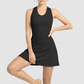 Wholesale Women's Open-Back Tennis Dress – Padded Quick-Dry Golf Active Dress