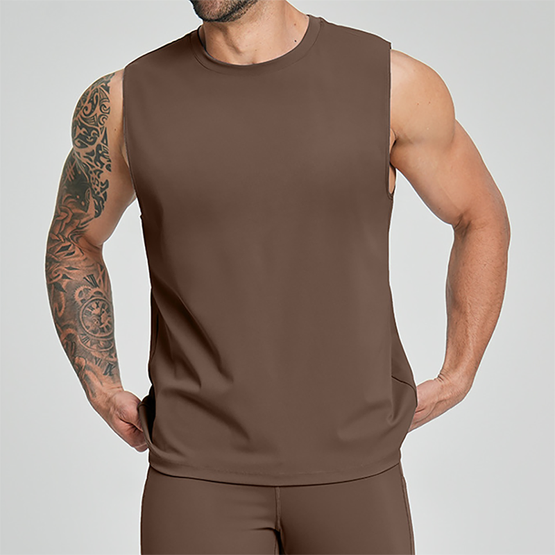 Wholesale Men's Quick-Dry Sleeveless Training Tank Top – Breathable Gym Vest