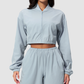 Wholesale Women's UPF50+ Sun-Protection Cropped Zip-Up Jacket – Cool-Touch Stand Collar Athletic Jacket