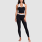 Women's Activewear Padded Halter Top & High-Waist Leggings Yoga Set