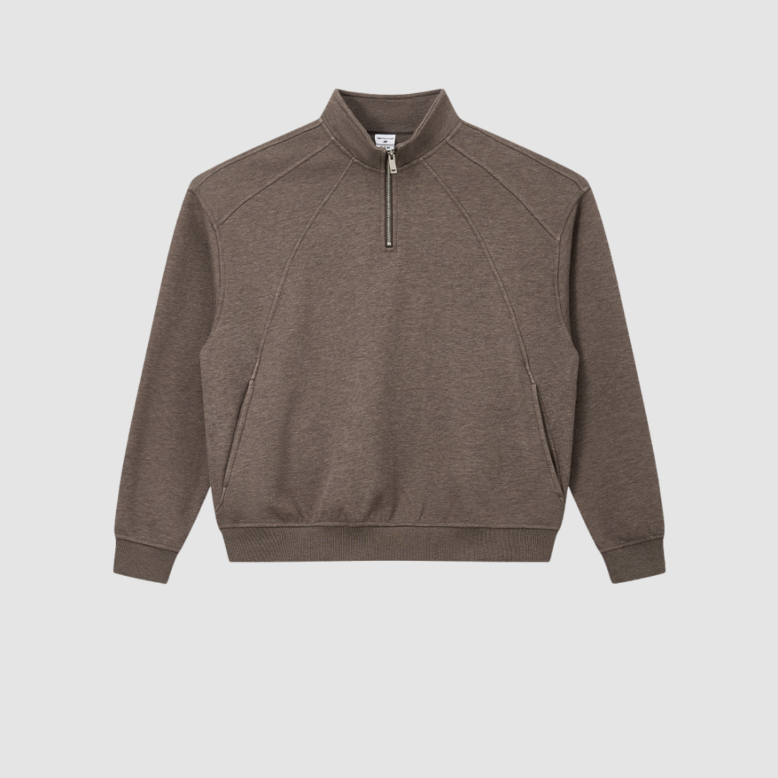 Wholesale Men’s Relaxed Half-Zip Polo Sweatshirt – Windproof Cotton Blend