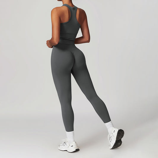 Wholesale Seamless Racerback Threaded Sports Tank | Wonderxfans bulk activewear
