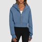 Wholesale Cropped Zip Up Hoodie