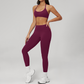 Wholesale Naked-Feel Seamless Sports Bra & High-Waist Biker Shorts Set – Quick-Dry Yoga 2-Piece