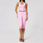 Wholesale Women's Cream-Feel Fleece Sleeveless Vest & High waisted cropped pants Set