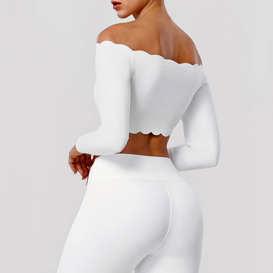 Wholesale off-the-shoulder long-sleeved tops | Wonderxfans bulk activewear