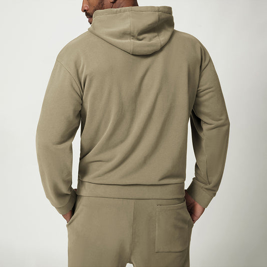 Wholesale Men's zipper front Hooded Fitness | Wonderxfans bulk activewear
