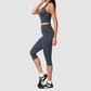 Wholesale Women's Sports Bra and Mid-Length Shorts Set – Brushed Peach-Lift Yoga Set