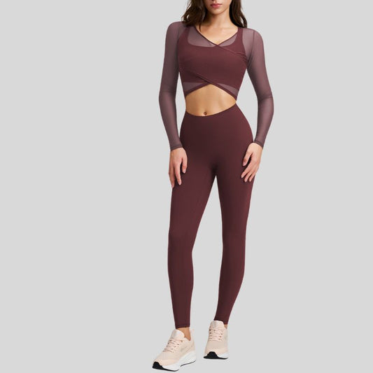 Wholesale Sheer Mesh Top + Cross | Wonderxfans bulk activewear