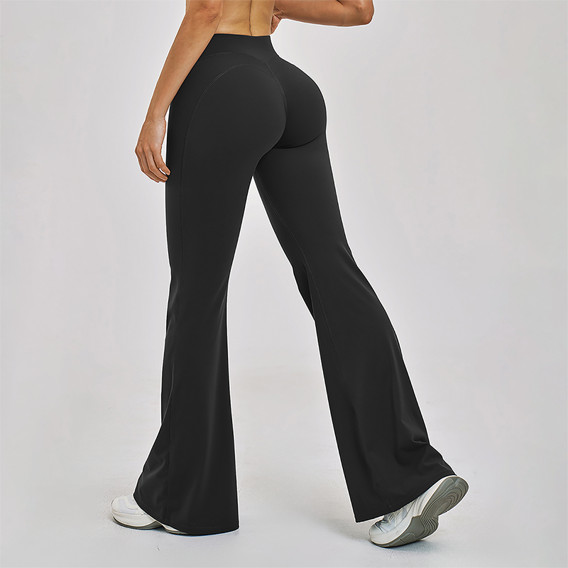 Wholesale High Waist Flaming Wide Leg Yoga Pants