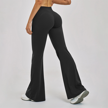 Wholesale High Waist Flaming Wide Leg Yoga Pants