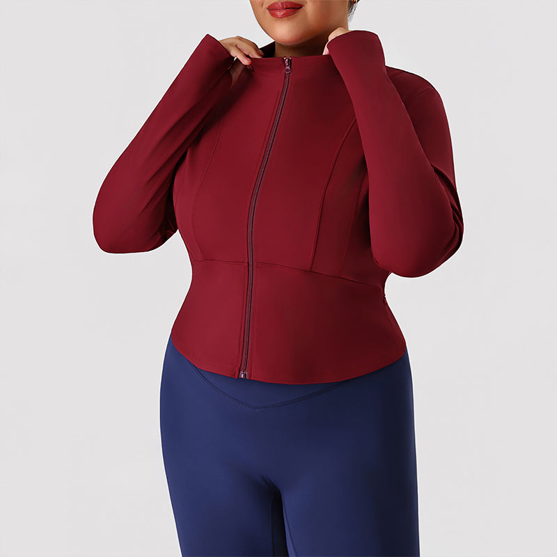 Wholesale plus-size yoga slimming jacket