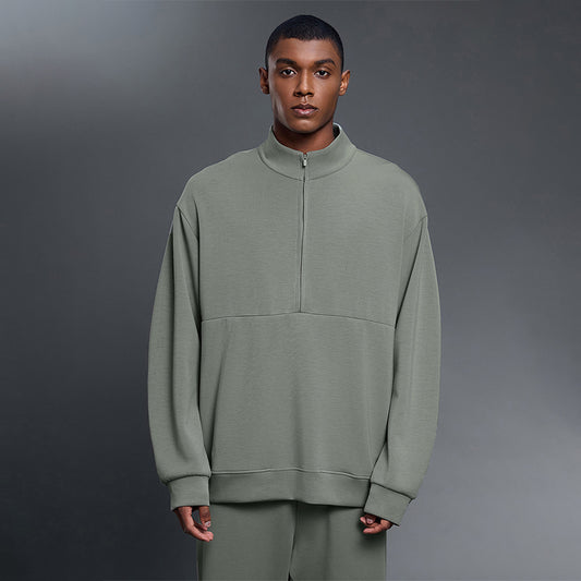 Wholesale Men's Half-Zip Air Layer Sweatshirt | Wonderxfans bulk activewear