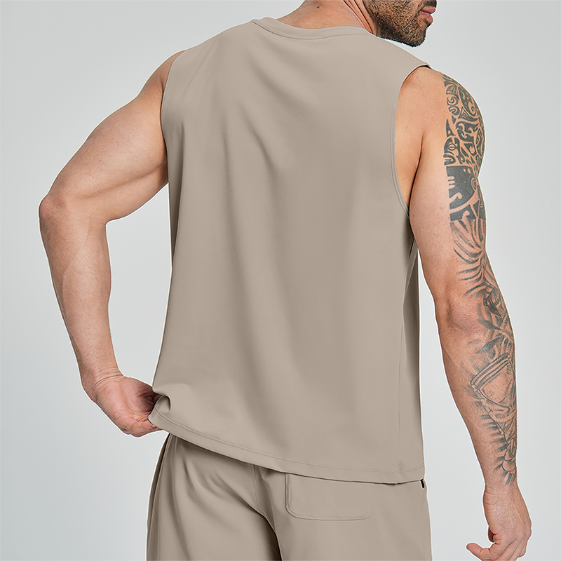 Wholesale Men's Quick-Dry Sleeveless Training Tank Top – Breathable Gym Vest