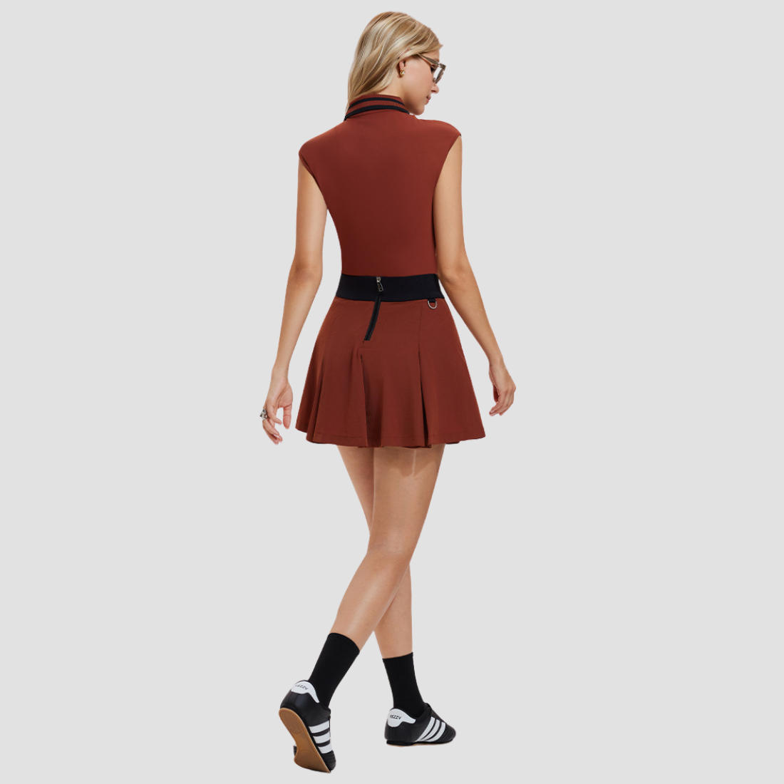 Wholesale New Sports Set for Women Sleeveless Golf POLO Shirt Outdoor Breathable Fitness Vest Tennis Set
