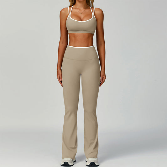 Wholesale Contrasting Color Sports Bra + | Wonderxfans bulk activewear
