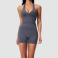 Wholesale Women's Halter V-Neck Yoga Set – Slim Fit Hip-Lifting Tummy-Tucking Quick-Dry Sports Set
