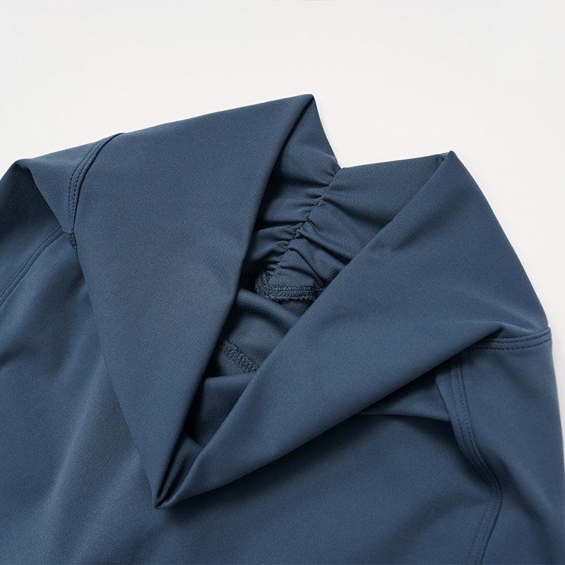 Sports vest with U-shaped+High waisted sports shorts 2-piece set