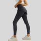 Faux two-piece drawstring athletic leggings