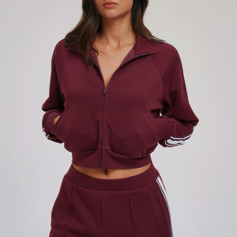 Wholesale color-block short loose jacket