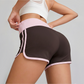Wholesale Women's Colorblock High-Waist Yoga Shorts