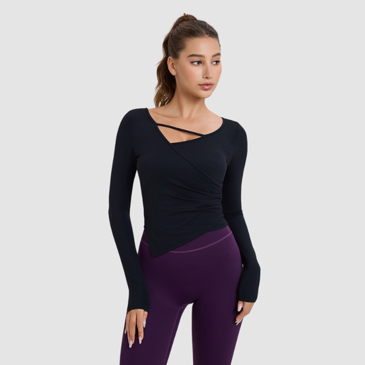 Wholesale Nude Feel Long Sleeve Yoga | Wonderxfans bulk activewear