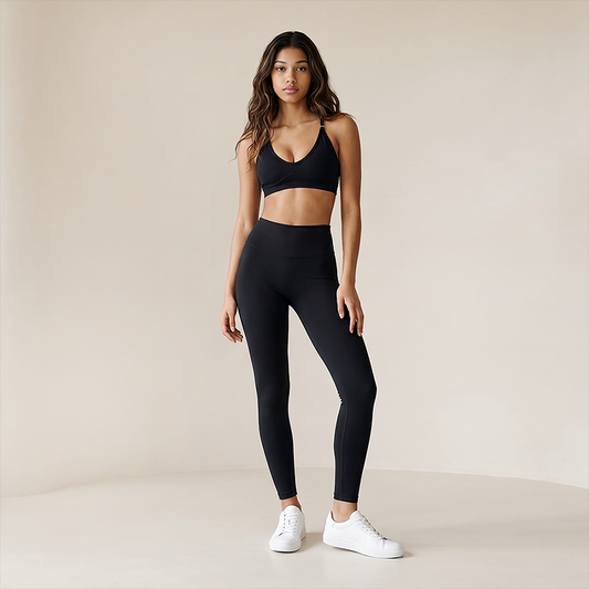 Wholesale Tummy Control High-Waist Sports Bra & Leggings  Yoga Set