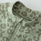 Women's Leopard Print Zipper Tank Top+Hip High Shorts 2-Piece Set