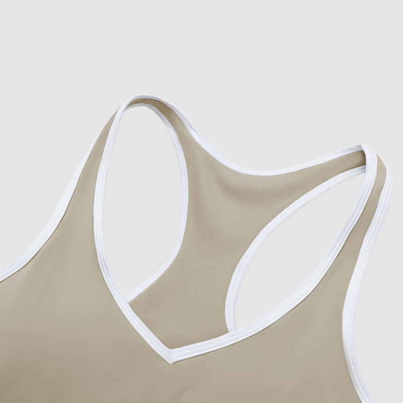 Wholesale Women's Color-Block Open-Back Sports Vest – Seamless Cutout Activewear