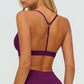 Y-shaped backless sports bra