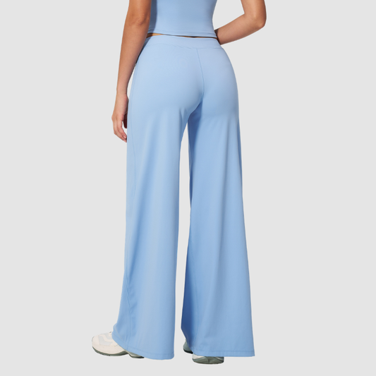 Women's Solid Color Loose Casual Thin Straight Wide-Leg Pants