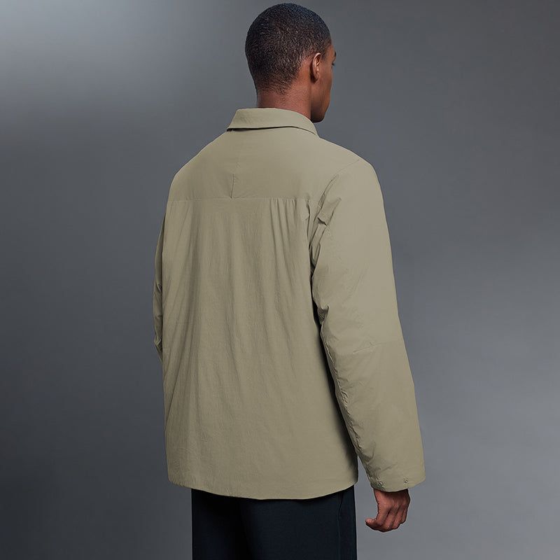 Classic lapel windproof warm jacket