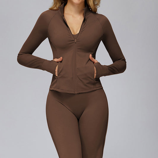 Wholesale Stand collar zipper jacket | Wonderxfans bulk activewear