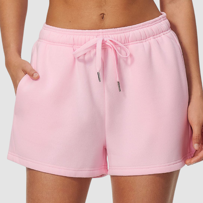 Wholesale Women's Warm Wide-Leg Sport Shorts – Relaxed Drawstring