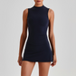 Wholesale Naked-Feel Yoga Set – Sleeveless Crop Top & High-Waist Shorts 2-Piece Activewear