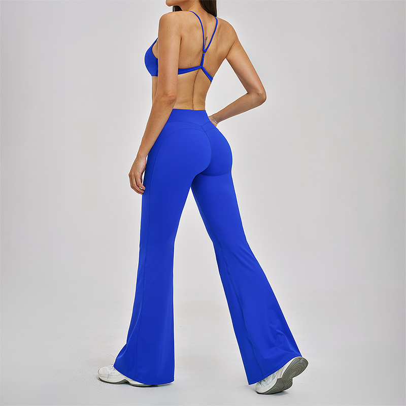 Naked and beautiful back bra+high waisted Legging 2-piece set