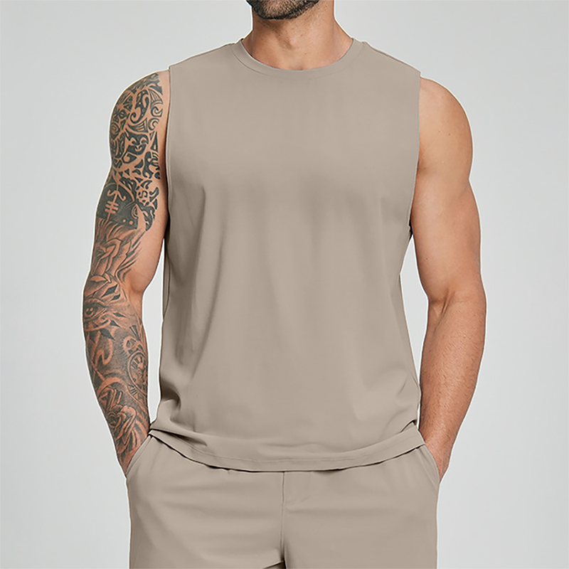 Wholesale Men's Quick-Dry Sleeveless Training Tank Top – Breathable Gym Vest