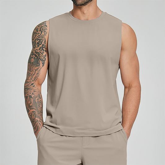 Wholesale Men's Quick-Dry Sleeveless Training Tank Top – Breathable Gym Vest