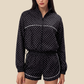 Wholesale Women's Activewear Stand-Collar Zip Jacket & Hip-Lift Shorts Two-Piece Set