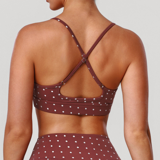 Wholesale Polka Dot Sports Bras | Wonderxfans bulk activewear
