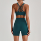 Wholesale Women's Quick-Dry Naked Feel Vest+Fitted Biker Shorts Yoga Set