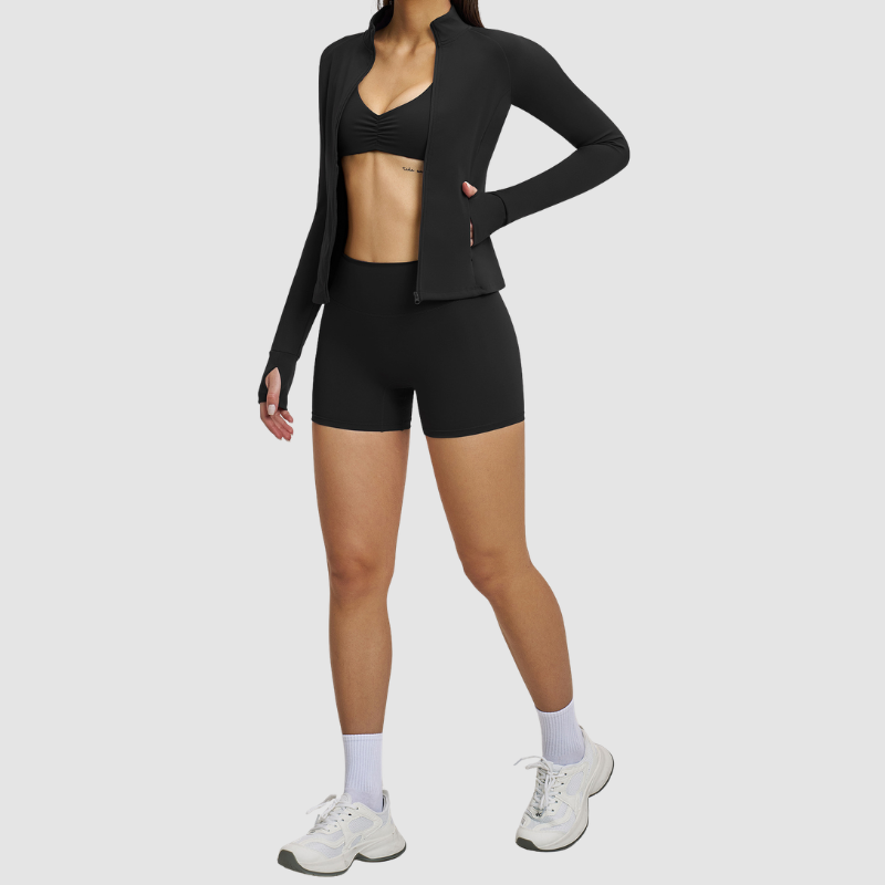 Wholesale Stand collar zipper jacket + | Wonderxfans bulk activewear