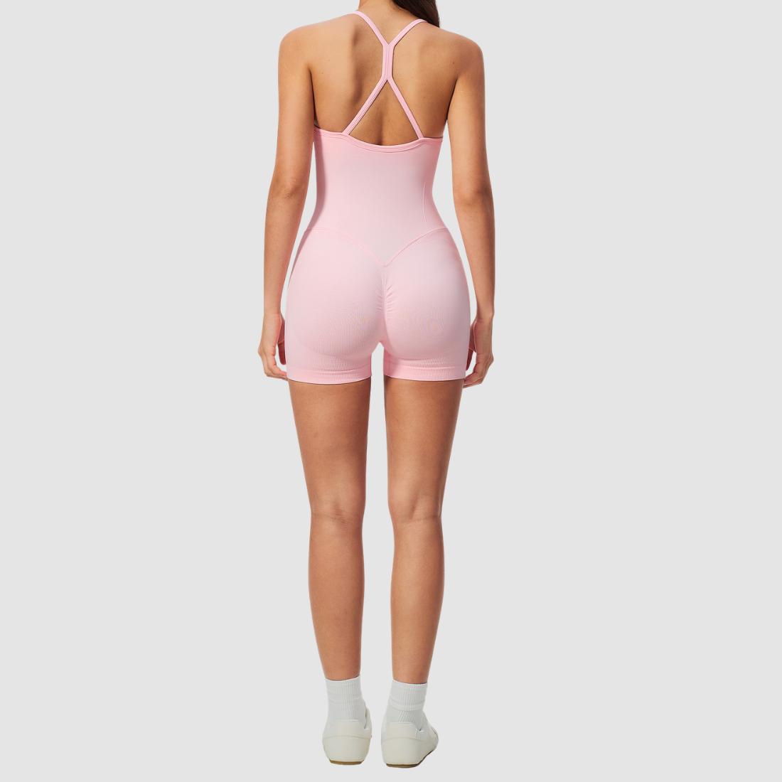 Wholesale Women's Seamless Tank & Biker Shorts Yoga Set