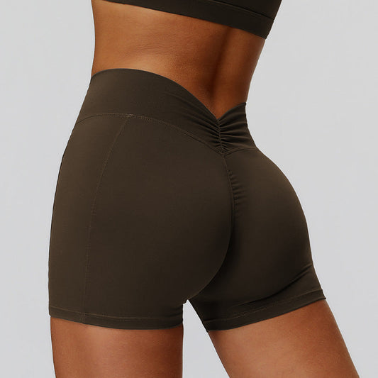 Wholesale High-waisted hip-lifting tight-fitting sports shorts | Wonderxfans bulk activewear